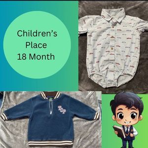 Children’s Place 18 Months Sweater and collared Onsie